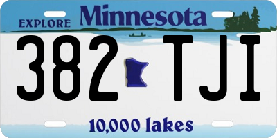 MN license plate 382TJI