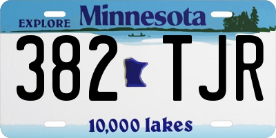 MN license plate 382TJR