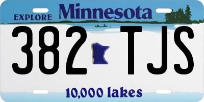 MN license plate 382TJS