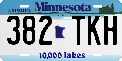 MN license plate 382TKH