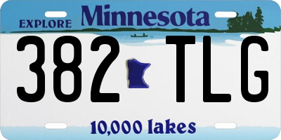 MN license plate 382TLG