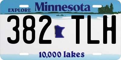 MN license plate 382TLH