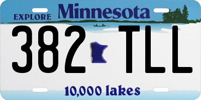 MN license plate 382TLL
