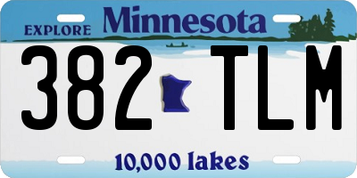 MN license plate 382TLM