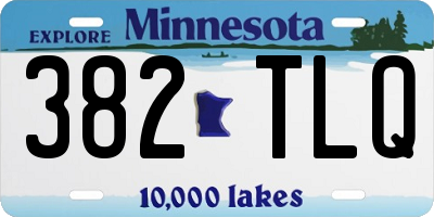 MN license plate 382TLQ