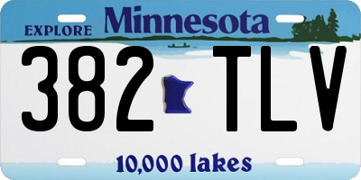 MN license plate 382TLV