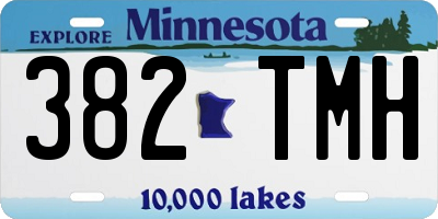 MN license plate 382TMH