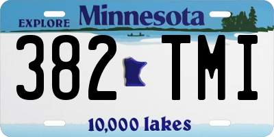MN license plate 382TMI
