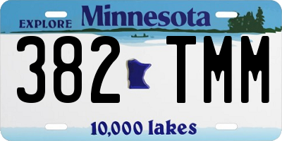 MN license plate 382TMM