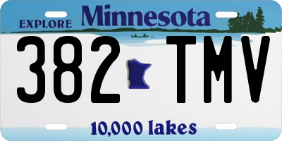 MN license plate 382TMV