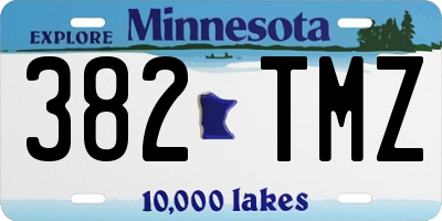 MN license plate 382TMZ