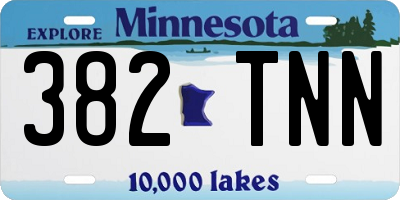 MN license plate 382TNN