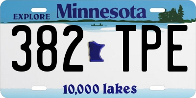 MN license plate 382TPE