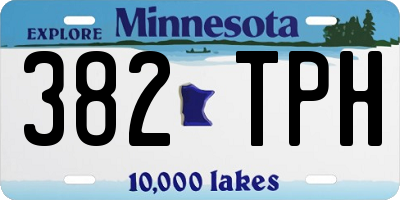 MN license plate 382TPH