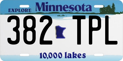 MN license plate 382TPL