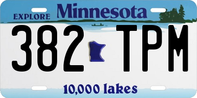 MN license plate 382TPM