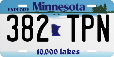 MN license plate 382TPN