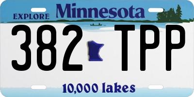 MN license plate 382TPP