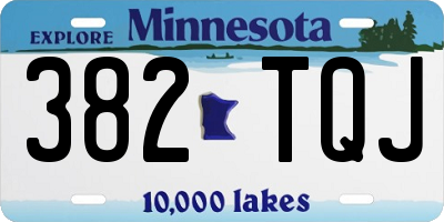 MN license plate 382TQJ