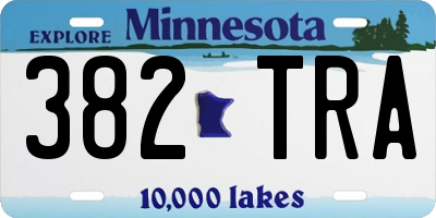 MN license plate 382TRA
