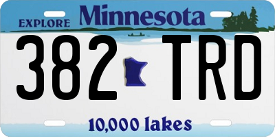 MN license plate 382TRD