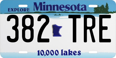 MN license plate 382TRE
