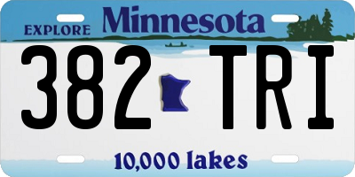 MN license plate 382TRI