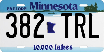 MN license plate 382TRL