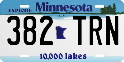 MN license plate 382TRN