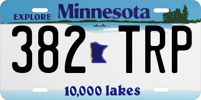 MN license plate 382TRP