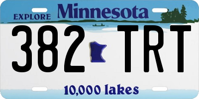 MN license plate 382TRT