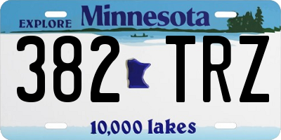MN license plate 382TRZ