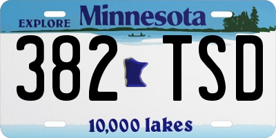 MN license plate 382TSD