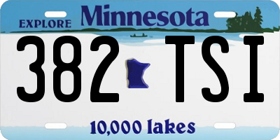 MN license plate 382TSI