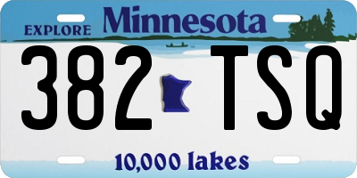 MN license plate 382TSQ