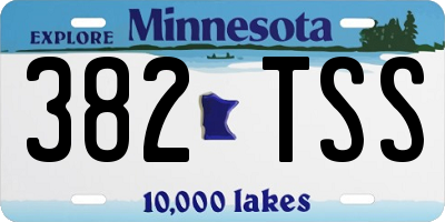 MN license plate 382TSS