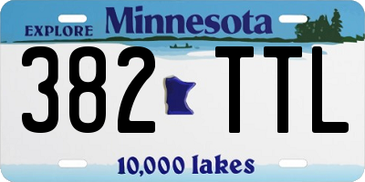 MN license plate 382TTL