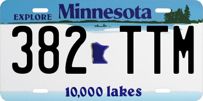 MN license plate 382TTM