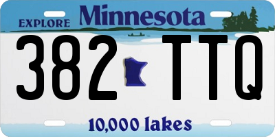 MN license plate 382TTQ
