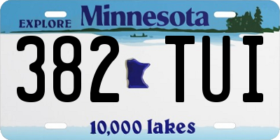 MN license plate 382TUI