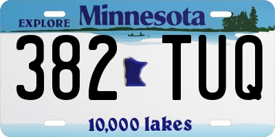 MN license plate 382TUQ