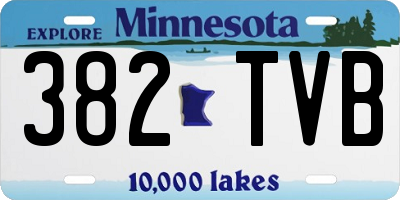 MN license plate 382TVB
