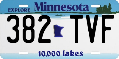 MN license plate 382TVF