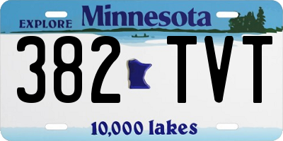 MN license plate 382TVT