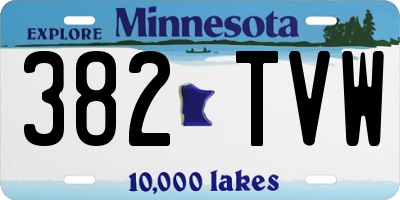MN license plate 382TVW