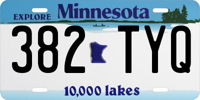 MN license plate 382TYQ