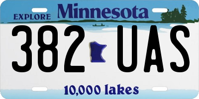 MN license plate 382UAS