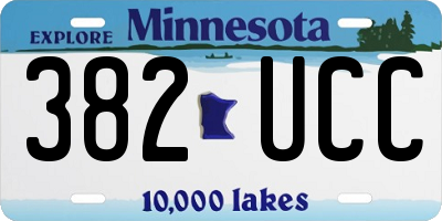 MN license plate 382UCC