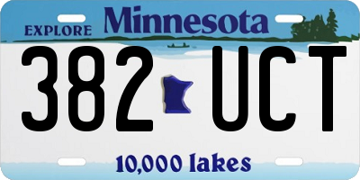MN license plate 382UCT
