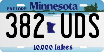 MN license plate 382UDS